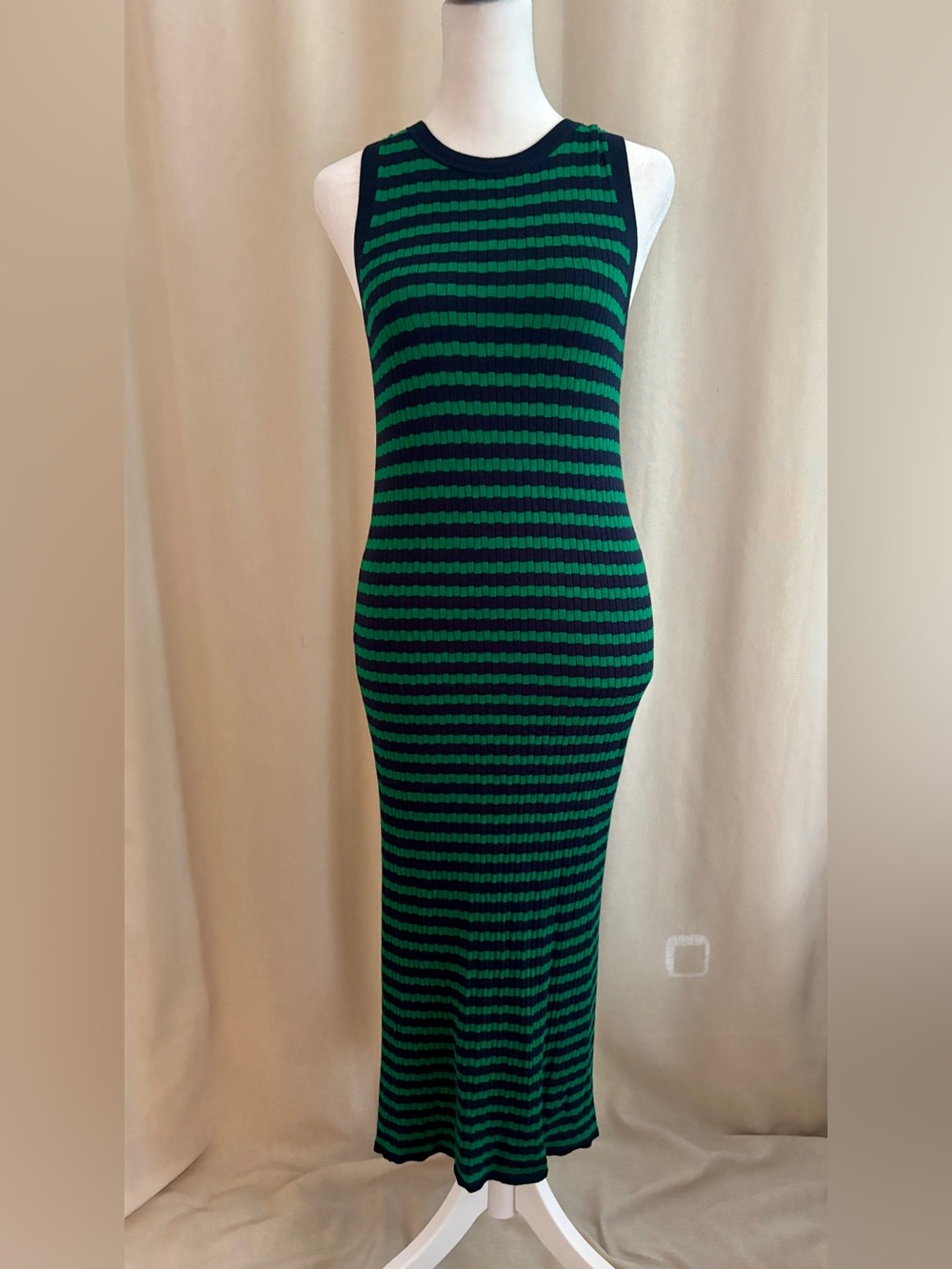 Banana Republic Striped Knit Midi Dress — Size S Petite